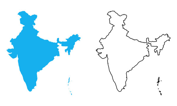 Two map illustrations of India representing Digi Dunya's pan-India service coverage